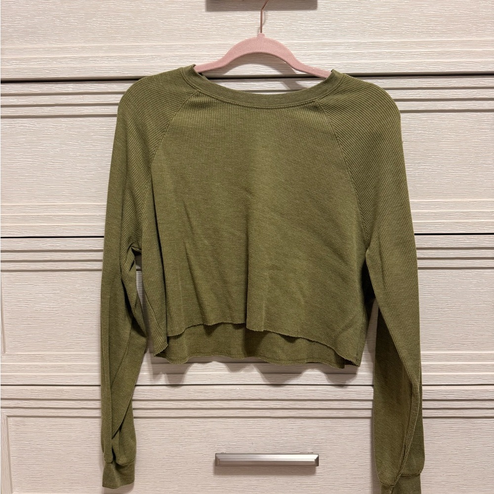 Olive Green Women's Top